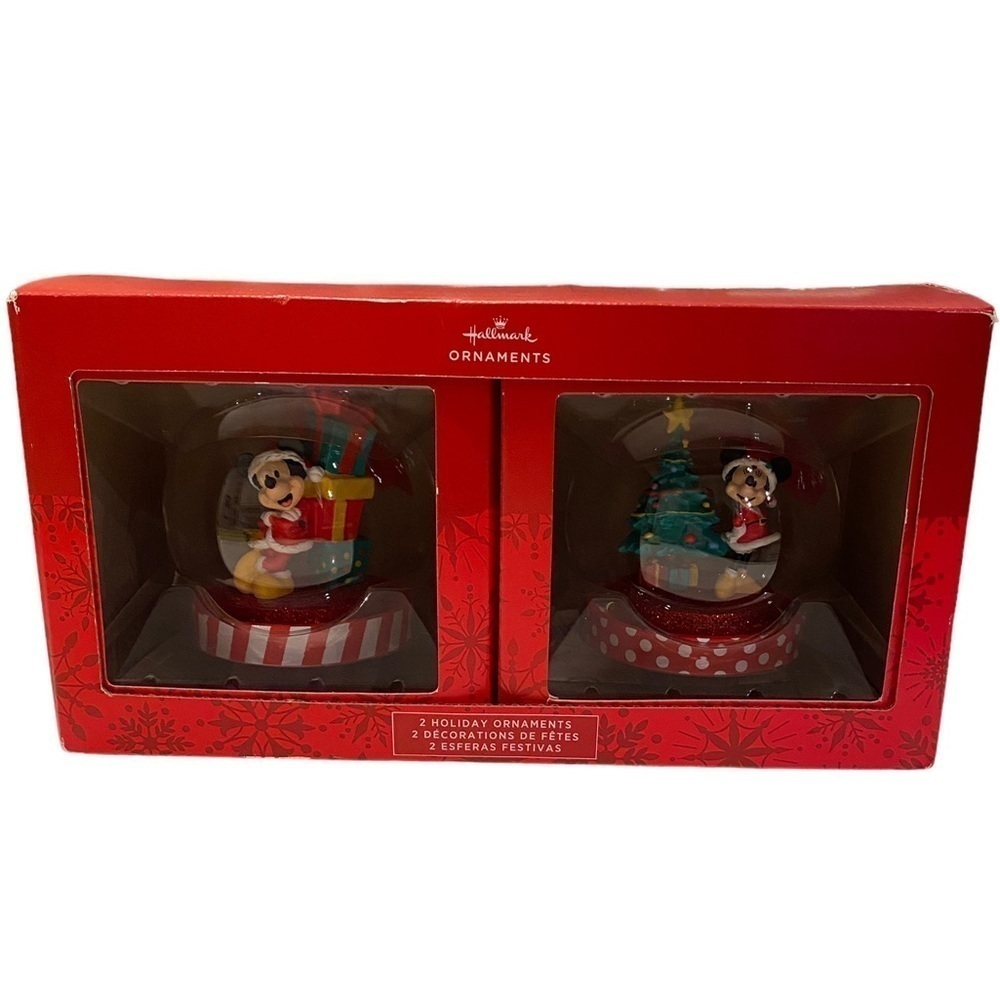 Hallmark Disney Mickey & Minnie Mouse Christmas Tree Holiday Ornaments 2022